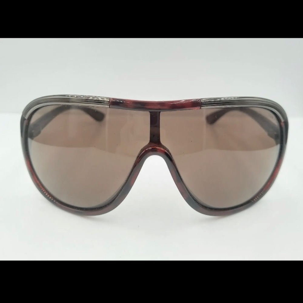 Tom ford brown vintage pilot shield sunglasses